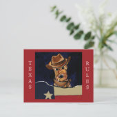 エアデールテリア ポストカード (スタンド正面)