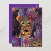 エアデールテリア ポストカード (正面/裏面)