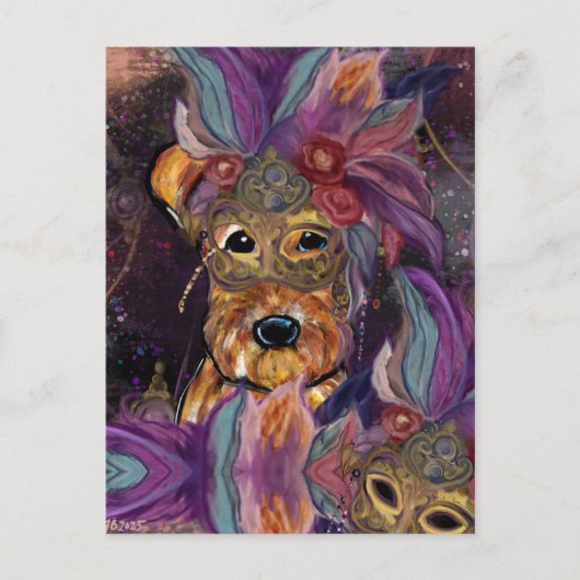 エアデールテリア ポストカード (正面)