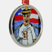 エアデールテリア メタルオーナメント (右)