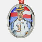 エアデールテリア メタルオーナメント (左)