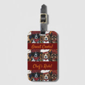 エアデールテリア ラゲッジタグ (正面縦)