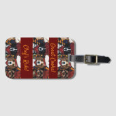 エアデールテリア ラゲッジタグ (正面横)