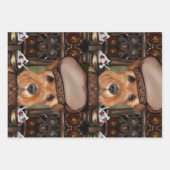 エアデールテリア ラッピングペーパーシート (正面2)