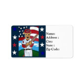 エアデールテリア ラベル (正面)