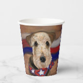 エアデールテリア 紙コップ (正面)