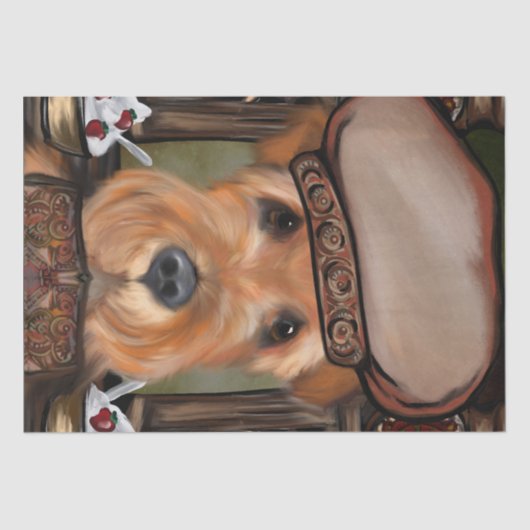 エアデールテリア 薄葉紙 (正面)