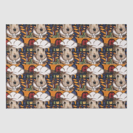 エアデールテリア 薄葉紙 (正面)