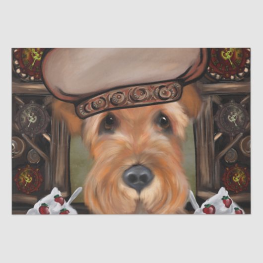 エアデールテリア 薄葉紙 (正面)