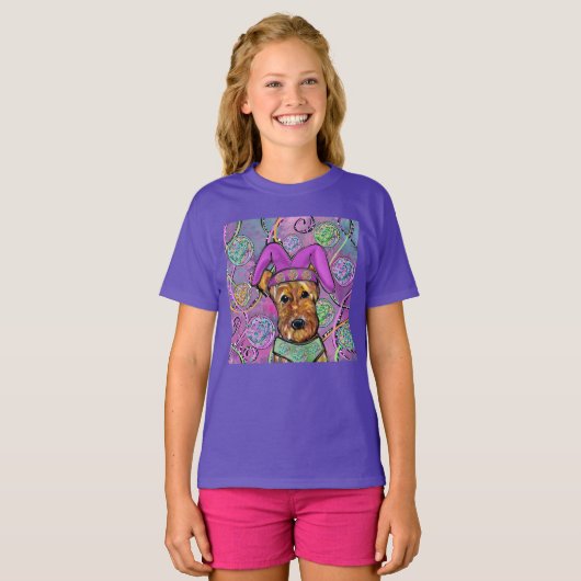 エアデールテリア Tシャツ (正面フル)