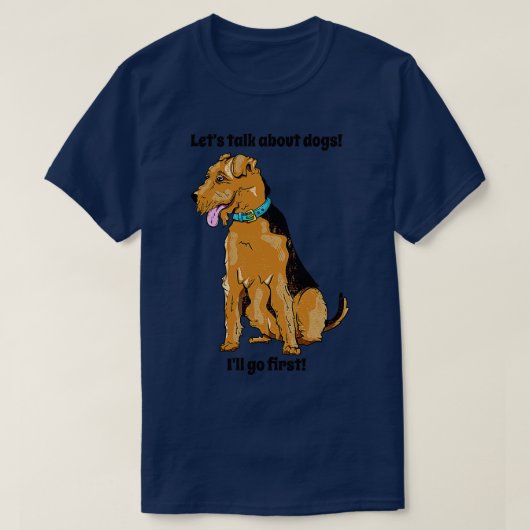 エアデールテリア Tシャツ (デザイン正面)