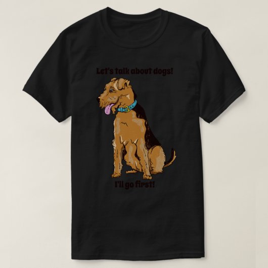 エアデールテリア Tシャツ (デザイン正面)