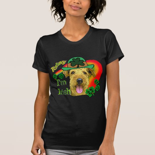 エアデールテリアSt patricks Tシャツ (正面)