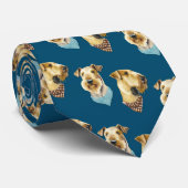 エアデールドッグズオンスカイブルー ネクタイ (ロール)