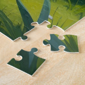 エアデールドッグ絵を描春の花 ジグソーパズル (側面)