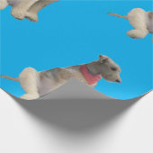 エアデール包装紙 青 ラッピングペーパー (角)