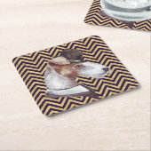 エアデール紳士 スクエアペーパーコースター (アングル)