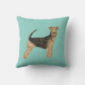 エアデール,エアデルテリア,愛,愛,愛,犬 クッション (裏面)