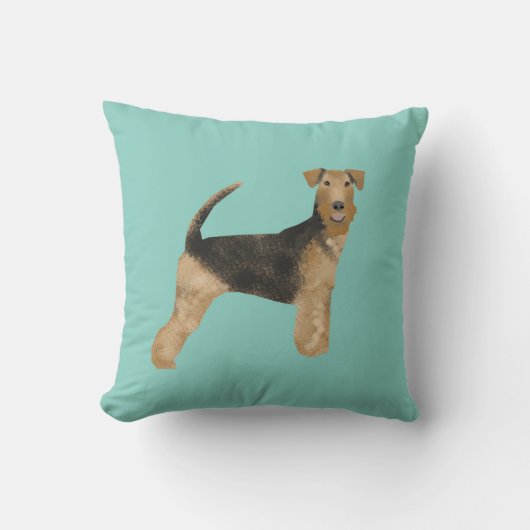 エアデール,エアデルテリア,愛,愛,愛,犬 クッション (正面)