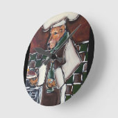 エアデール・シェフ ラウンド壁時計 (傾斜)