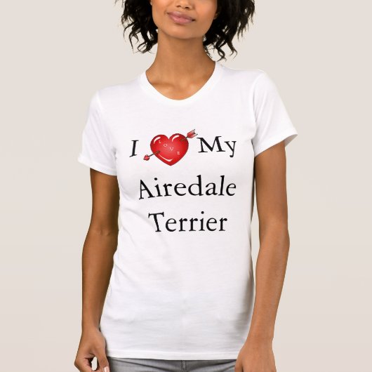 エアデール・テリアが大好き 2 Tシャツ (正面)
