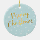 エアデール·テリアー·ドッグ·レッド·トラックのクリスマス セラミックオーナメント (裏面)