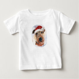 エアデール・テリア愛好家のためのクリスマスギフト ベビーTシャツ