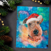 エアデール・テリア犬のクリスマス ジグソーパズル