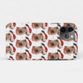 エアデール・テリア犬のクリスマス Case-Mate iPhoneケース (裏面(横))
