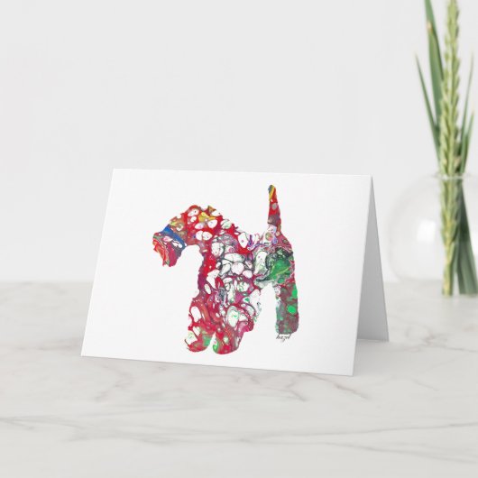 エアデール・テリア, エアデール・テリア ブランク カード (正面)