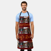 エアデール・テリア エプロン (着用した状態)