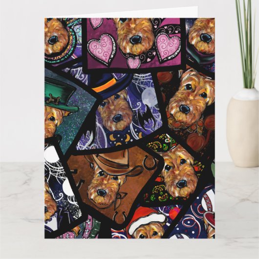 エアデール・テリア カード (正面)