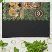 エアデール・テリア キッチンタオル (折り畳み)