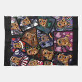 エアデール・テリア キッチンタオル (横)