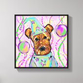 エアデール・テリア キャンバスプリント (正面)