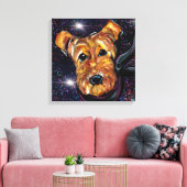 エアデール・テリア キャンバスプリント (インサイチュ (リビング))