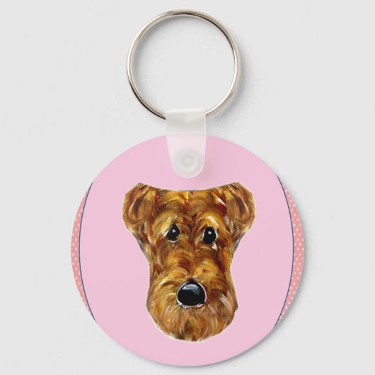 エアデール・テリア キーホルダー (正面)