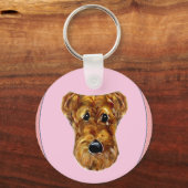 エアデール・テリア キーホルダー (正面)