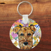 エアデール・テリア キーホルダー (正面)