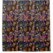 エアデール・テリア シャワーカーテン (正面)