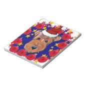 エアデール・テリア ノートパッド (回転)