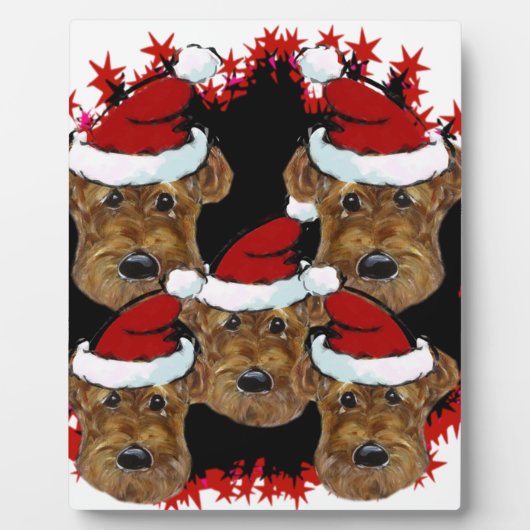 エアデール・テリア フォトプラーク (正面)