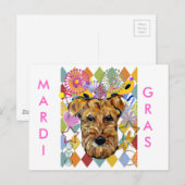 エアデール・テリア ポストカード (正面/裏面)