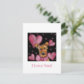 エアデール・テリア ポストカード (スタンド正面)