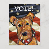 エアデール・テリア ポストカード (正面)