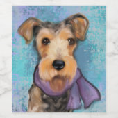 エアデール・テリア ワインラベル (シングルラベル)