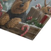 エアデール・ドッグ クリスマス カッティングボード (角)