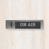 エアドアのサインに引っ掻きメタル効果 サインプレート (正面)