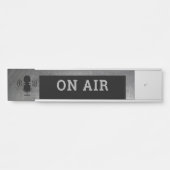 エアドアのサインに引っ掻きメタル効果 サインプレート (正面)