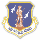 エアナショナルガード軍隊退役軍人 シール (正面)